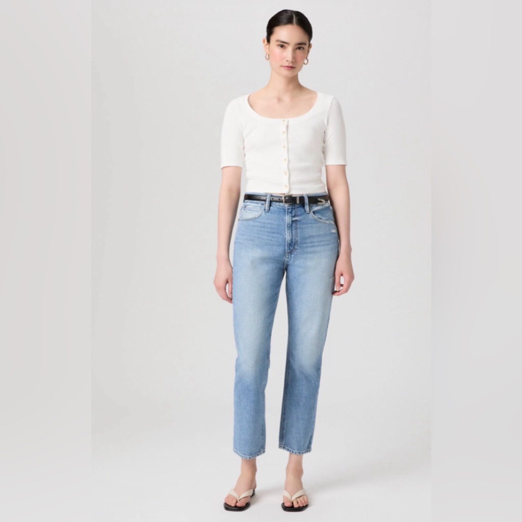 Woman’s Billy Crop High Rise Straight Jeans